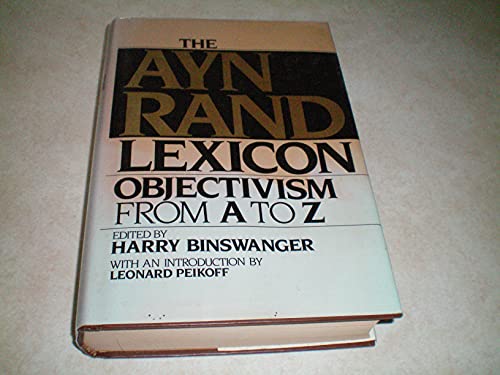 Imagen de archivo de The Ayn Rand Lexicon by Rand, Ayn (1986) Hardcover a la venta por Irish Booksellers