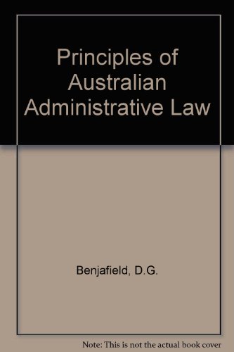 Stock image for Principles of Australian administrative law for sale by Phatpocket Limited