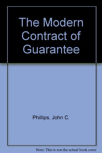 9780455210902: The Modern Contract of Guarantee