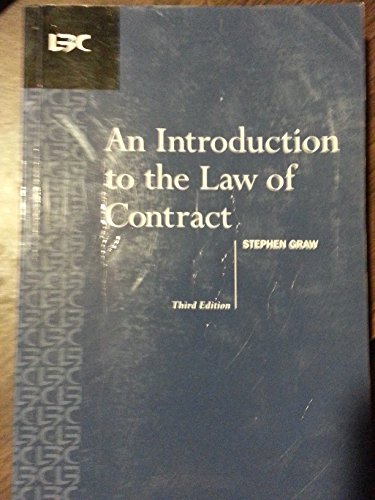 An introduction to the law of contract (9780455215426) by [???]