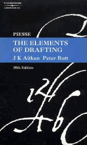 Beispielbild fr Piesse - the Elements of Drafting zum Verkauf von Anybook.com