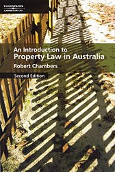 Stock image for An Introduction to Property Law in Australia for sale by Barclay Books