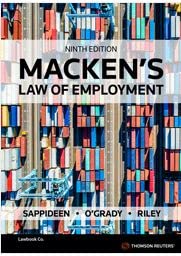 Stock image for Macken's Law of Employment (Paperback) for sale by Grand Eagle Retail