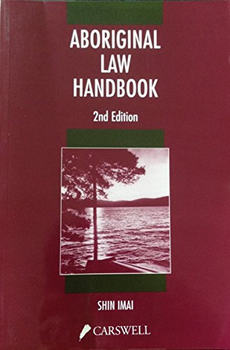 Aboriginal Law Handbook 2nd Edition