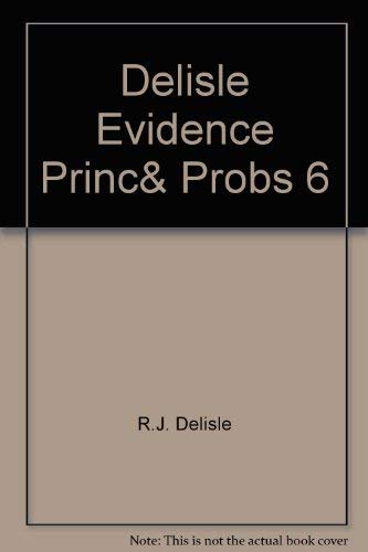 Beispielbild fr Evidence : Principles and Problems zum Verkauf von Better World Books