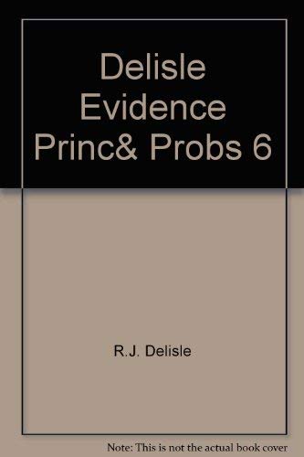 Imagen de archivo de Evidence : Principles and Problems a la venta por Better World Books