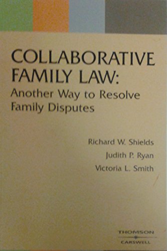 Beispielbild fr Collaborative Law in Family Disputes zum Verkauf von Better World Books