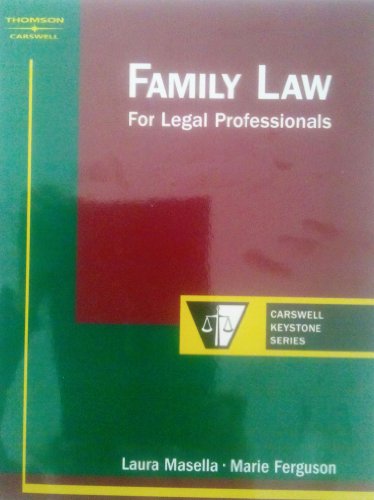 Beispielbild fr Family Law for Legal Professionals zum Verkauf von Better World Books