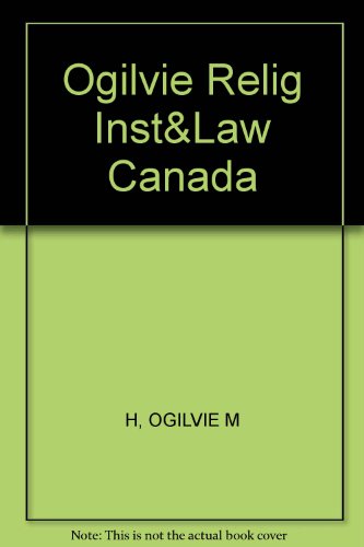 Religious Institutions and the Law in Canada