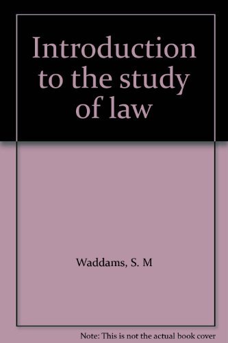 Beispielbild fr Introduction to The Study of Law zum Verkauf von funyettabooks