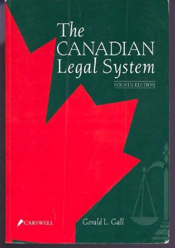 The Canadian Legal System,