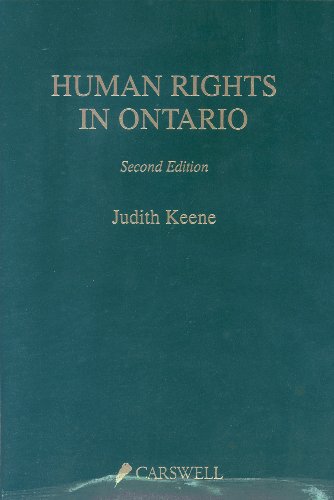 Stock image for Human Rights in Ontario for sale by Better World Books