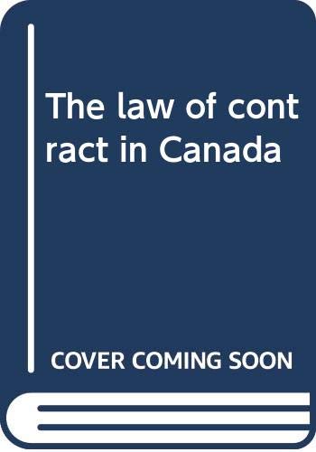 The law of contract in Canada (9780459557959) by Fridman, Gerald Henry Louis