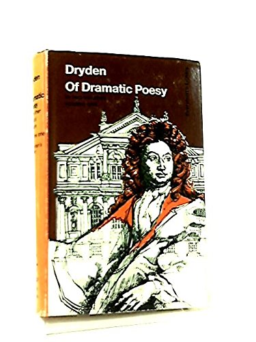 Stock image for Of Dramatic Poesy and Other Critical Essays: In Two Volumes-Volume I Only (Edited with an Introduction by George Watson) for sale by GloryBe Books & Ephemera, LLC