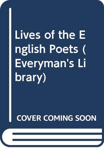9780460007702: Lives of the English Poets: v. 1 (Everyman's Library)