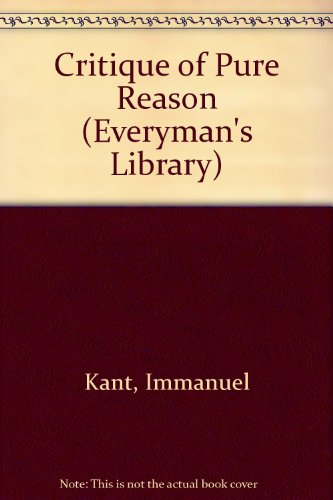 Stock image for A Critique of Pure Reason for sale by dsmbooks