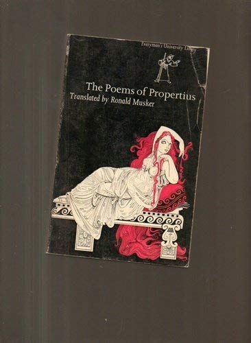 Imagen de archivo de The poems of Propertius; a la venta por Basement Seller 101