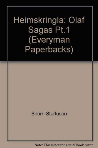 9780460017220: Olaf Sagas (Pt.1) (Everyman Paperbacks)