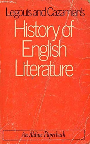 Beispielbild fr History of English Literature (Aldine Paperbacks) zum Verkauf von WorldofBooks