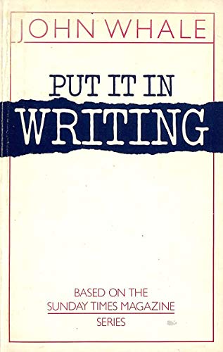 Stock image for Put it in Writing for sale by WorldofBooks