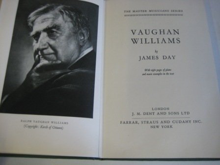 9780460031271: Vaughan Williams (Master Musician S.)