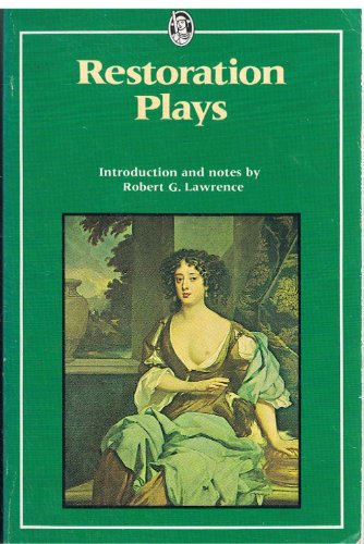 9780460116046: Restoration Plays (Everyman's Classics S.)