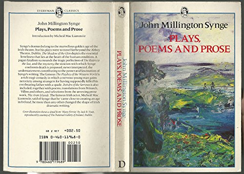 9780460119689: Plays, Poems and Prose (Everyman's Classics S.)