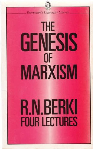 Stock image for Genesis of Marxism: Four Lectures for sale by Sarah Zaluckyj