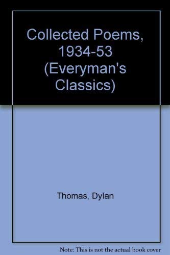 9780460870542: Collected Poems, 1934-53 (Everyman's Classics S.)