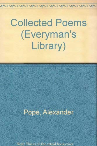 Imagen de archivo de Collected Poems - Pope (Everyman's Library) a la venta por Wonder Book