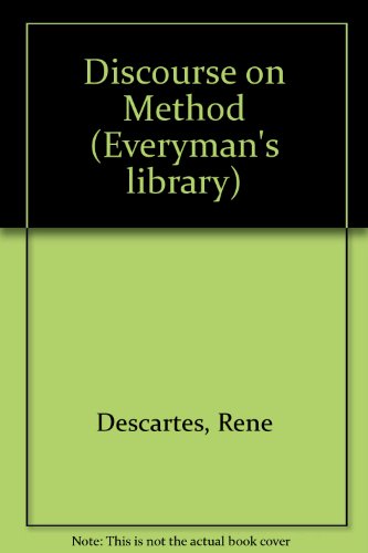 Beispielbild fr Discourse on Method (Everyman's library) zum Verkauf von AwesomeBooks