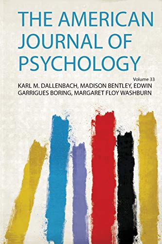 Stock image for The American Journal of Psychology for sale by THE SAINT BOOKSTORE