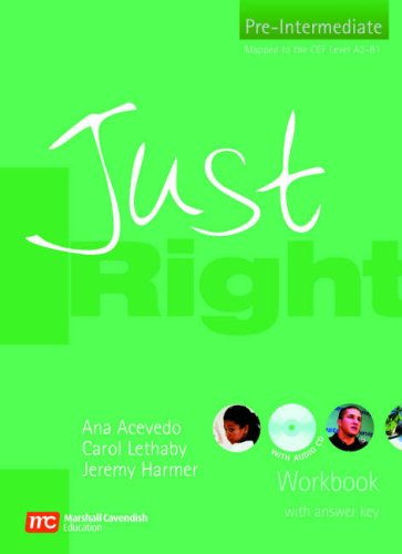 9780462007373: Just Right Workbook with Key: Pre-intermediate British English Version (Just Right Course)