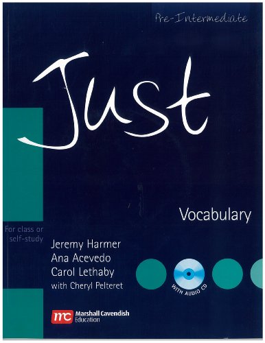 Imagen de archivo de Just Vocabulary, Pre-Intermediate Level, British English Edition a la venta por Phatpocket Limited