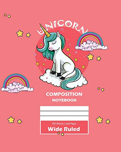 Imagen de archivo de Unicorn Composition Notebook a la venta por Bahamut Media