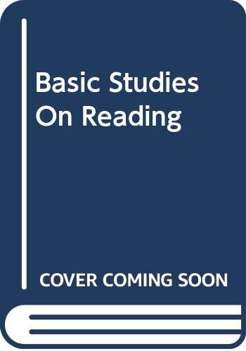 9780465005789: Basic Studies on Reading