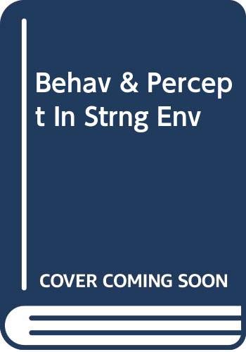 Imagen de archivo de Behav & Percept In Strng Env a la venta por Basement Seller 101