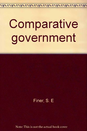 Beispielbild fr Comparative government zum Verkauf von Redux Books