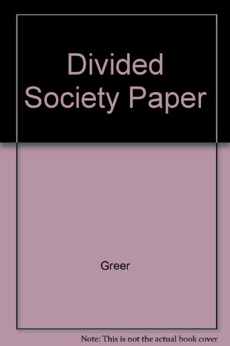 Imagen de archivo de Divided Society Paper a la venta por austin books and more