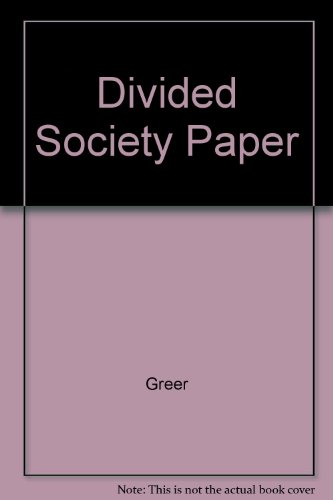 Stock image for Divided Society Paper for sale by austin books and more