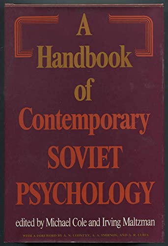 Stock image for A Handbook of Contemporary Soviet Psychology for sale by Mythos Center Books