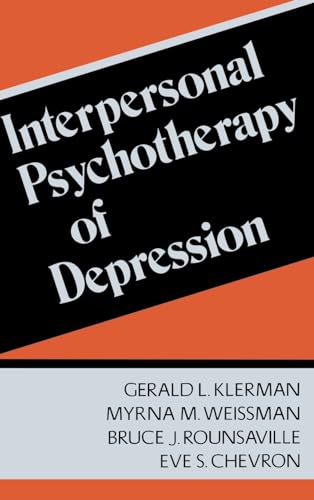 Beispielbild fr Interpersonal Psychotherapy Of Depression zum Verkauf von Wonder Book