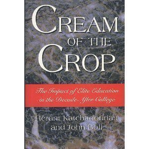 Beispielbild fr Cream of the Crop : The Impact of Elite Education in the Decade after College zum Verkauf von Better World Books