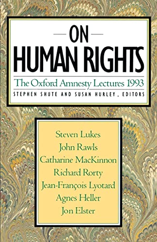 Imagen de archivo de On Human Rights a la venta por Anybook.com