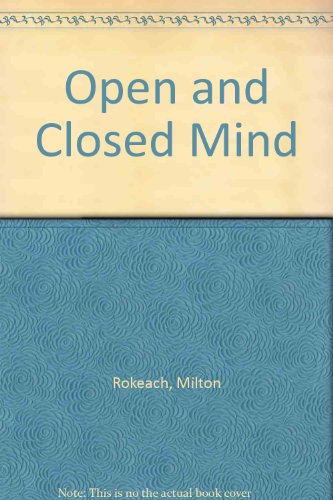 9780465052837: Open and Closed Mind