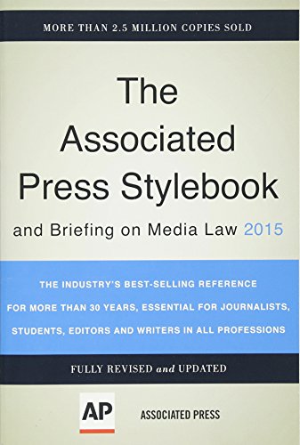 Imagen de archivo de Associated Press Stylebook 2015 and Briefing on Media Law a la venta por SecondSale