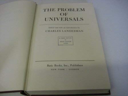 Stock image for Problem of Universals. for sale by Grendel Books, ABAA/ILAB