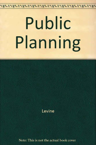 9780465067770: Public Planning