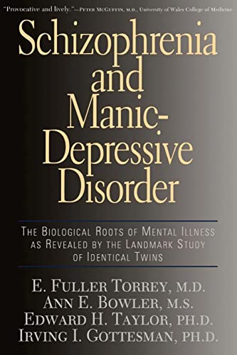 Stock image for Schizophrenia And Manic-depressive Disorder: The Biological Roots Of Mental Illness As Revealed By The Landmark Study Of Identical Twins for sale by HPB-Ruby