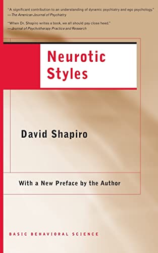 Neurotic Styles. Foreword by Robert P. Knight.